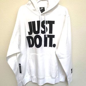 Nike Just Do It Fleece Pullover White Men's XL